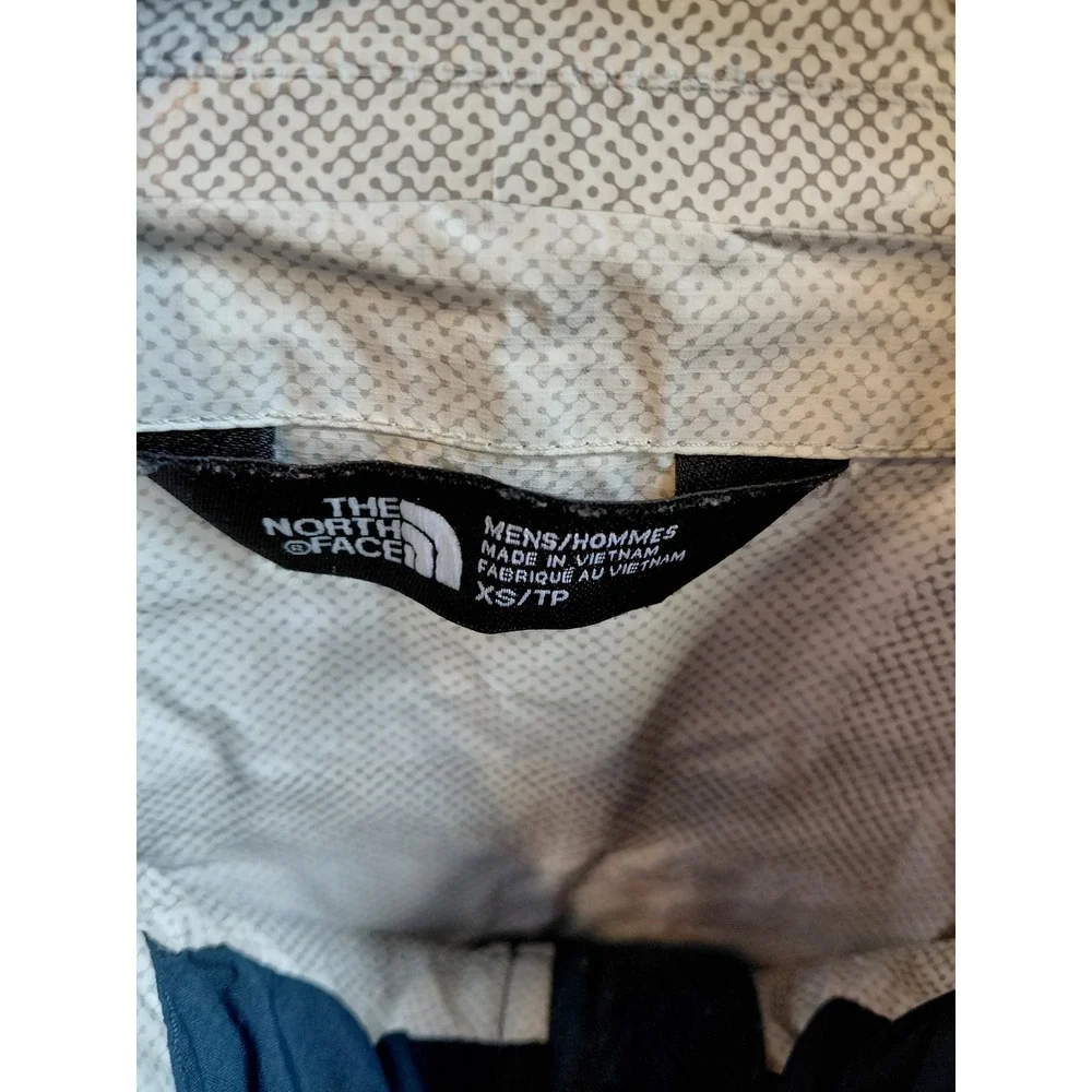 The North‎ Face Mens Waterproof Hooded Rain Jacket Blue XS Lightweight